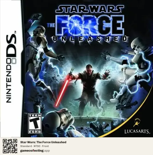 Star Wars: The Force Unleashed Nintendo DS, NTSC box front
