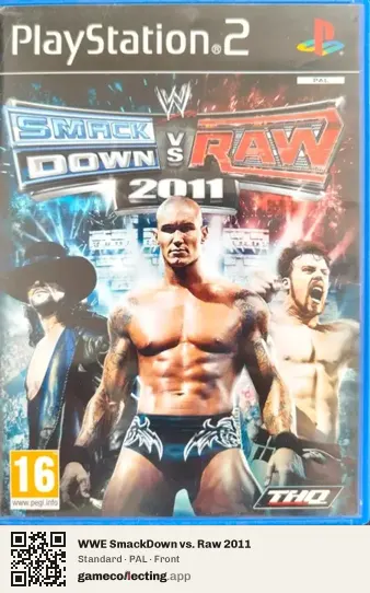 WWE SmackDown vs. Raw 2011 PlayStation 2, PAL box front