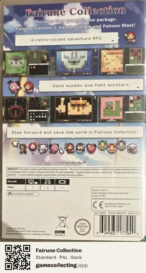Fairune Collection Nintendo Switch, PAL box back