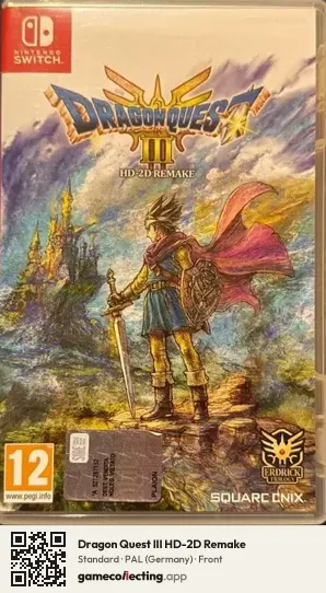 Dragon Quest III HD-2D Remake Nintendo Switch, Germany box front