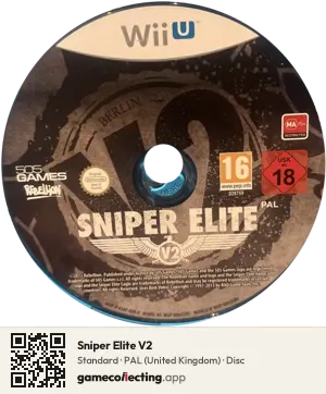 Sniper Elite V2 Nintendo Wii U, PAL disc