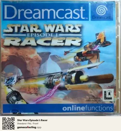 Star Wars Episode I: Racer Sega Dreamcast, PAL box front