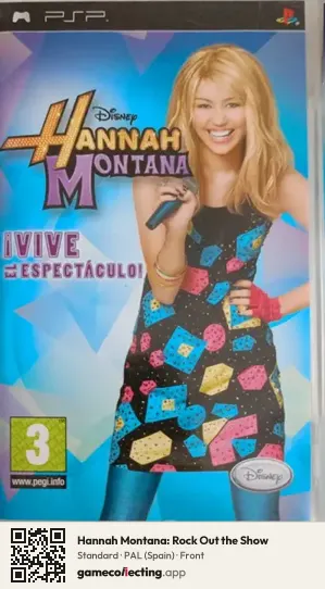 Hannah Montana: Rock Out the Show PlayStation Portable, Spain box front
