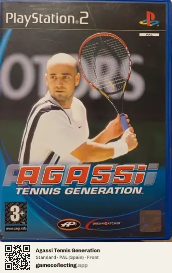 Agassi Tennis Generation PlayStation 2, Spain box front