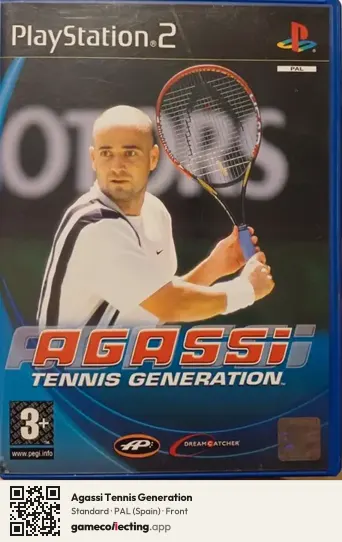 Agassi Tennis Generation PlayStation 2, Spain box front