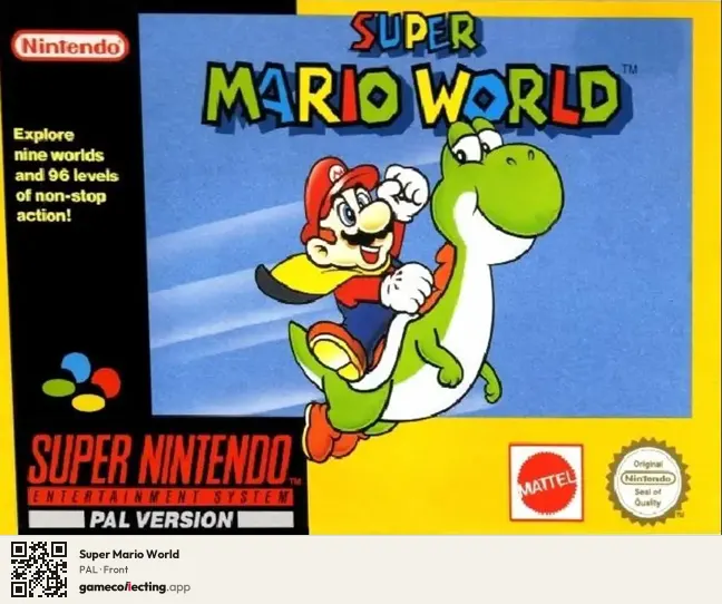 Super Mario World Super Nintendo Entertainment System, PAL box front