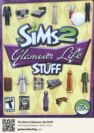 The Sims 2: Glamour Life Stuff Computer, NTSC box front