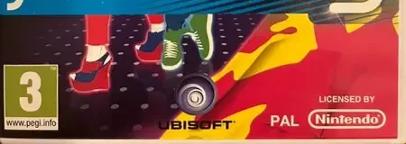 Just Dance 3, the PEGI square on its front