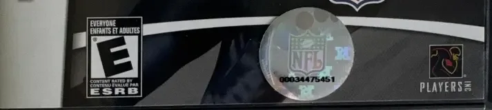 Madden NFL 07, the ESRB box on its front