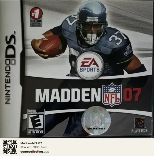 Madden NFL 07 Nintendo DS, NTSC box front