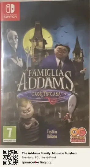 The Addams Family: Mansion Mayhem Nintendo Switch, Italy box front
