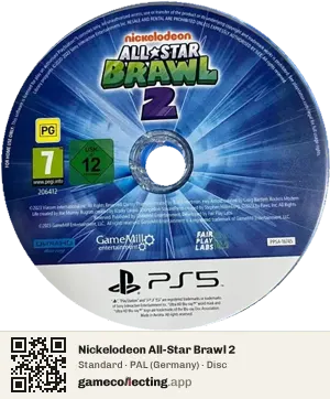 Nickelodeon All-Star Brawl 2 PlayStation 5, PAL disc