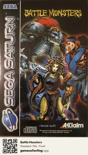 Battle Monsters Sega Saturn, PAL box front