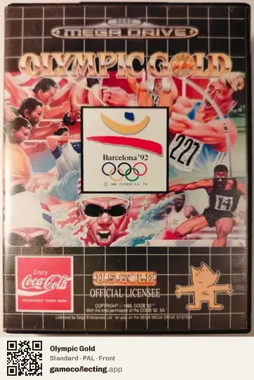 Olympic Gold Sega Mega Drive / Genesis, PAL box front