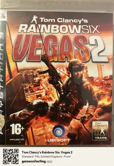 Tom Clancy's Rainbow Six: Vegas 2 PlayStation 3, United Kingdom box front