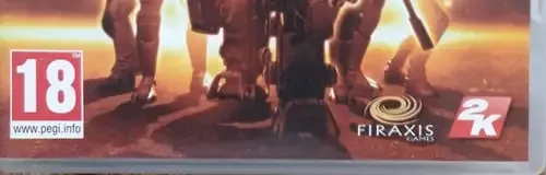XCOM: Enemy Within, the PEGI square on its front