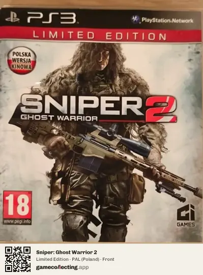 Sniper: Ghost Warrior 2 PlayStation 3, Poland box front