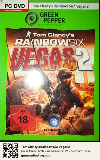 Tom Clancy's Rainbow Six: Vegas 2 Computer, Germany box front