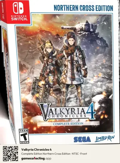 Valkyria Chronicles 4 Nintendo Switch, NTSC box front