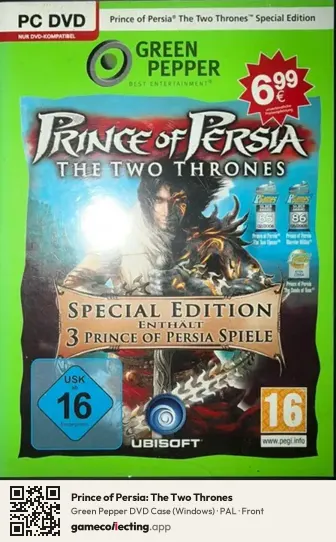 Prince of Persia: The Two Thrones Computer, PAL box front