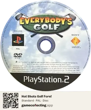 Hot Shots Golf Fore! PlayStation 2, PAL disc