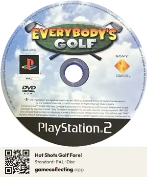 Hot Shots Golf Fore! PlayStation 2, PAL disc