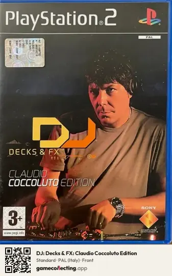 DJ: Decks & FX: Claudio Coccoluto Edition PlayStation 2, Italy box front