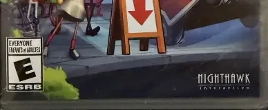 Very Very Valet, the ESRB box on its front