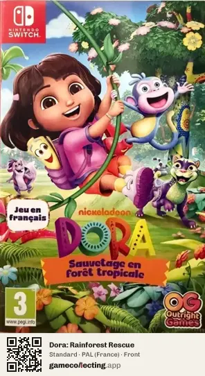 Dora: Rainforest Rescue Nintendo Switch, France box front