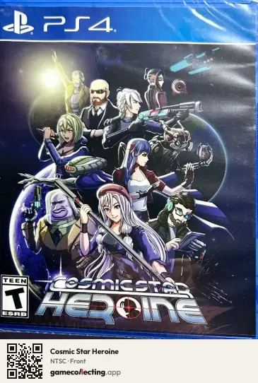 Cosmic Star Heroine PlayStation 4, NTSC box front