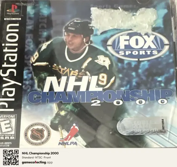NHL Championship 2000 PlayStation, NTSC box front