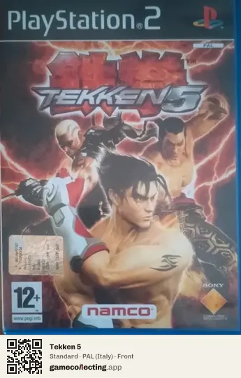 Tekken 5 PlayStation 2, Italy box front