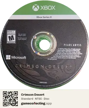 Crimson Desert Xbox Series X, NTSC disc