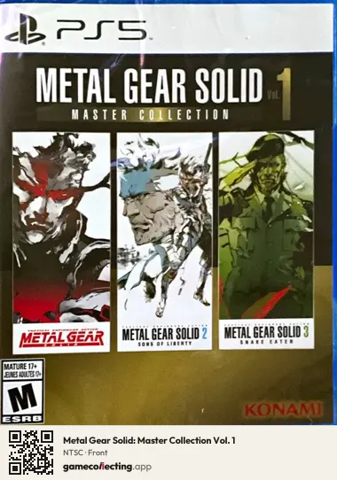 Metal Gear Solid: Master Collection Vol. 1 PlayStation 5, NTSC box front
