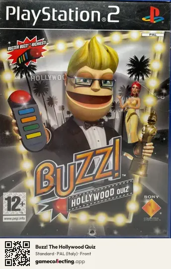 Buzz! The Hollywood Quiz PlayStation 2, Italy box front