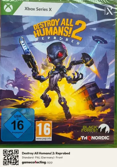 Destroy All Humans! 2: Reprobed Xbox Series X, Germany box front