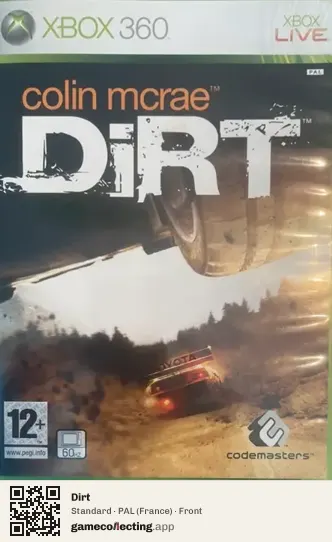Dirt Xbox 360, France box front