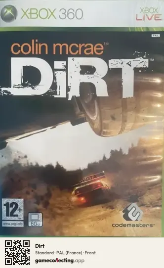 Dirt Xbox 360, France box front