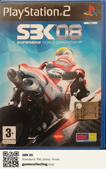 SBK 08 PlayStation 2, Italy box front