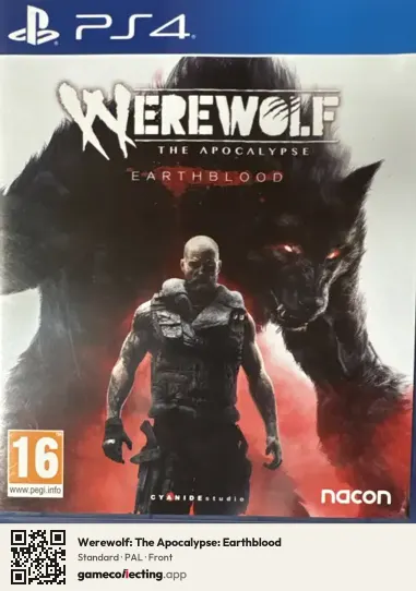 Werewolf: The Apocalypse: Earthblood PlayStation 4, PAL box front