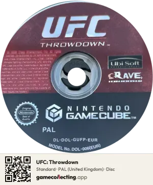 UFC: Throwdown Nintendo GameCube, PAL disc