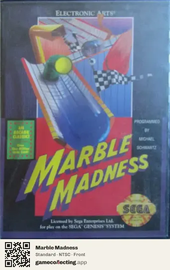 Marble Madness Sega Mega Drive / Genesis, NTSC box front