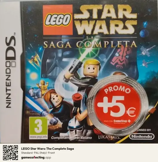 LEGO Star Wars: The Complete Saga Nintendo DS, Italy box front