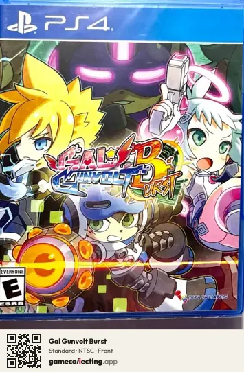 Gal Gunvolt Burst PlayStation 4, NTSC box front