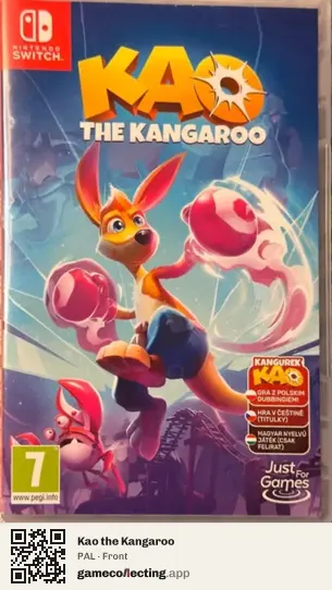 Kao the Kangaroo Nintendo Switch, PAL box front