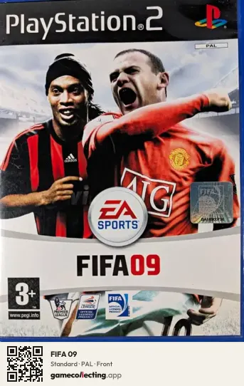 FIFA 09 PlayStation 2, PAL box front