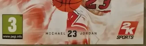 NBA 2K11, the PEGI square on its front