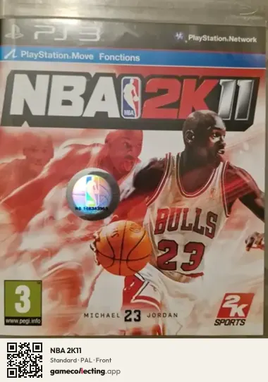 NBA 2K11 PlayStation 3, PAL box front