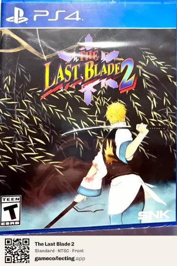 The Last Blade 2 PlayStation 4, NTSC box front
