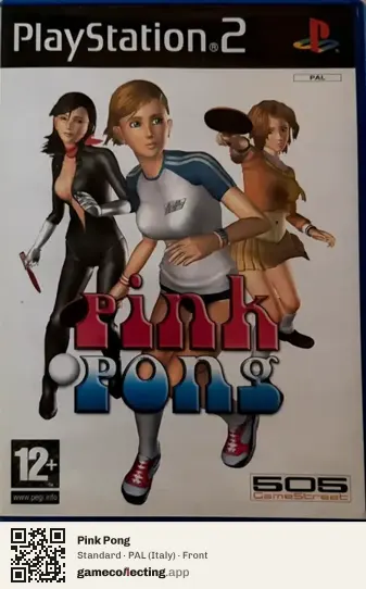 Pink Pong PlayStation 2, Italy box front